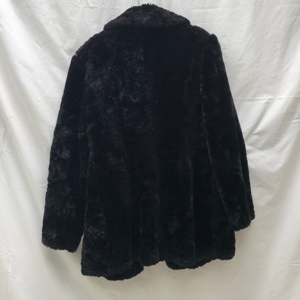INC Black Faux Fur Coat - Picture 4 of 6